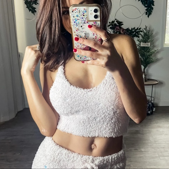 Tops - Powder Pink Berber Fleece Boutique Tank